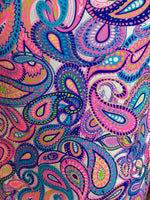 LuLu-B Paisley Sleeveless Sexy Cut Out Dress
