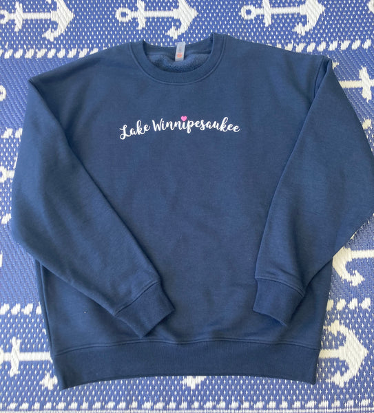 Lake Winnipesaukee Heart Sweatshirt - 3 colors