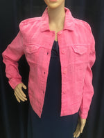LuLu-B Coral "Jean Style" Linen Jacket