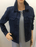 LuLu-B Navy "Jean Style" Linen Jacket