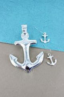 Anchor Pendant and Earrings